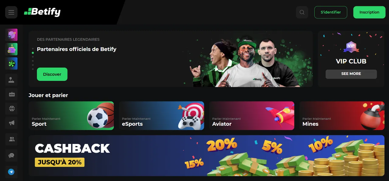 Bonus Betify et code promo attractifs